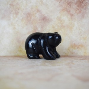 Αρκούδα Μαύρος Οψιδιανός - Black Obsidian